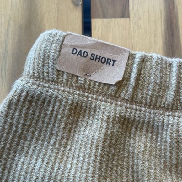 Nwt Victorias Secret Pink Yellow Gold Ribbed Dad Shorts Size Extra Small - Picture 3 of 5